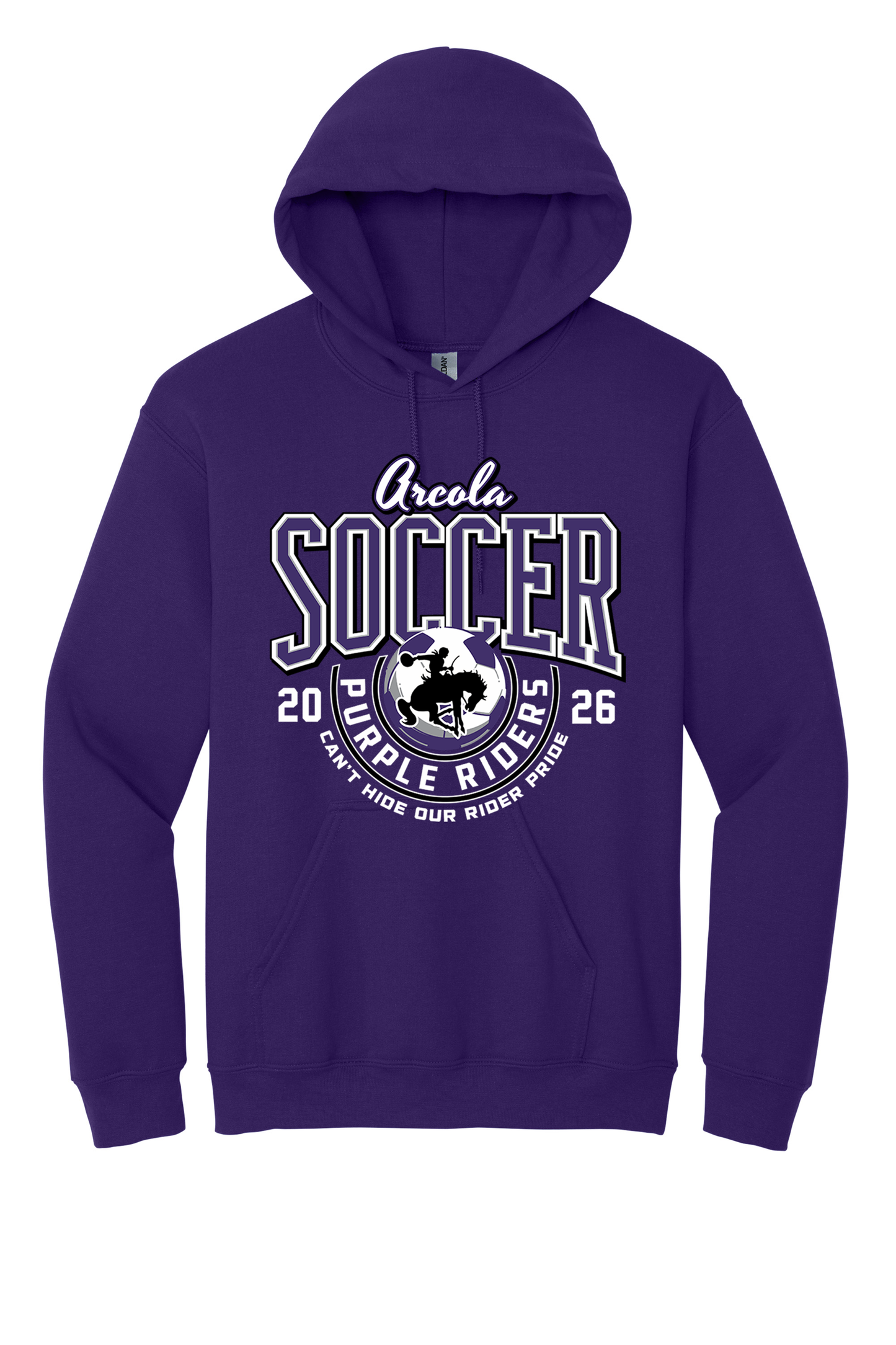 Arcola - Soccer - Design 03 -  Hooded Sweatshirt - Gildan 18500