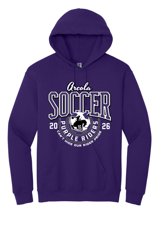 Arcola - Soccer - Design 03 -  Hooded Sweatshirt - Gildan 18500