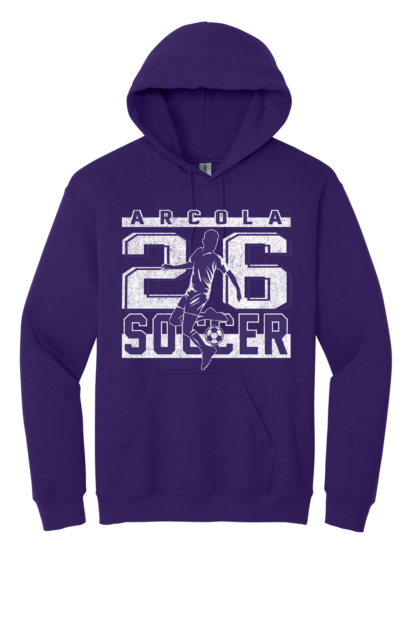 Arcola - Soccer - Design 02 -  Hooded Sweatshirt - Gildan 18500