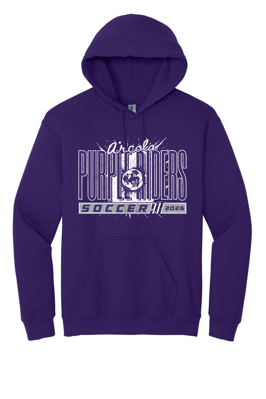 Arcola - Soccer - Design 01 -  Hooded Sweatshirt - Gildan 18500