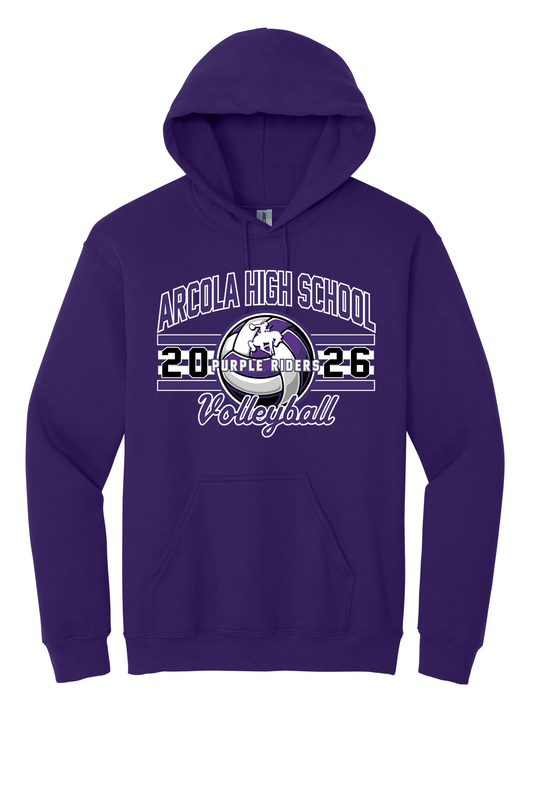 Arcola - Volleyball - Design 03 -  Hooded Sweatshirt - Gildan 18500