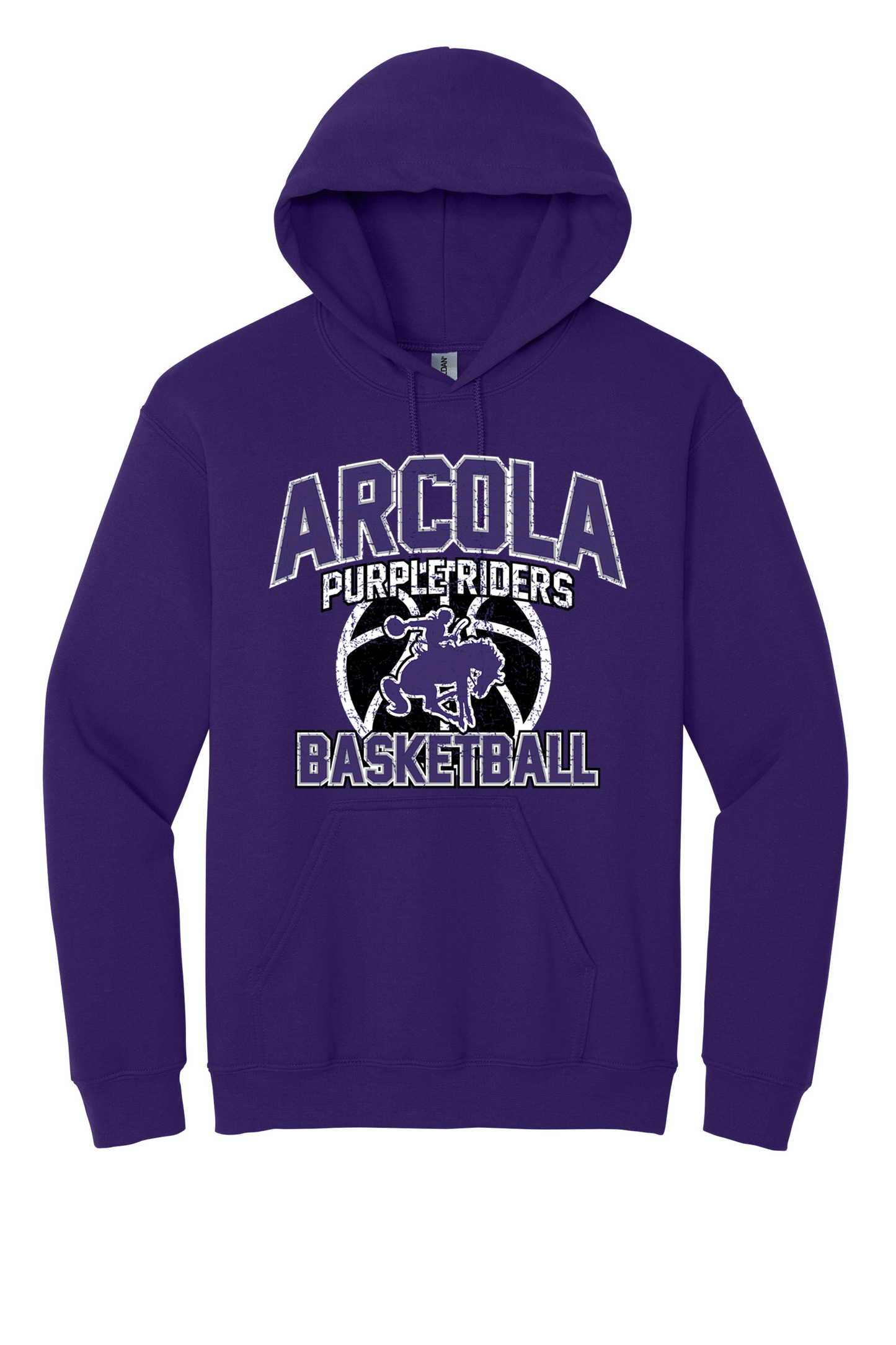 Arcola - Basketball - Design 01 -  Hooded Sweatshirt - Gildan 18500