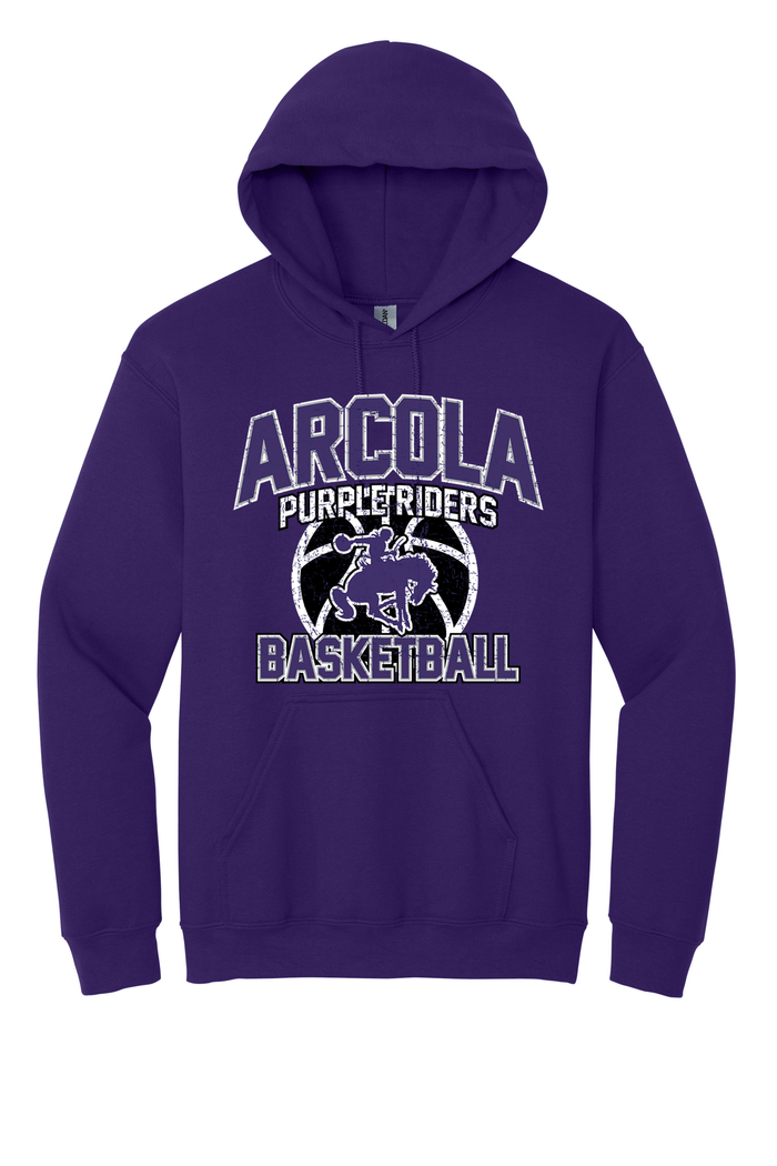 Arcola - Basketball - Design 01 -  Hooded Sweatshirt - Gildan 18500