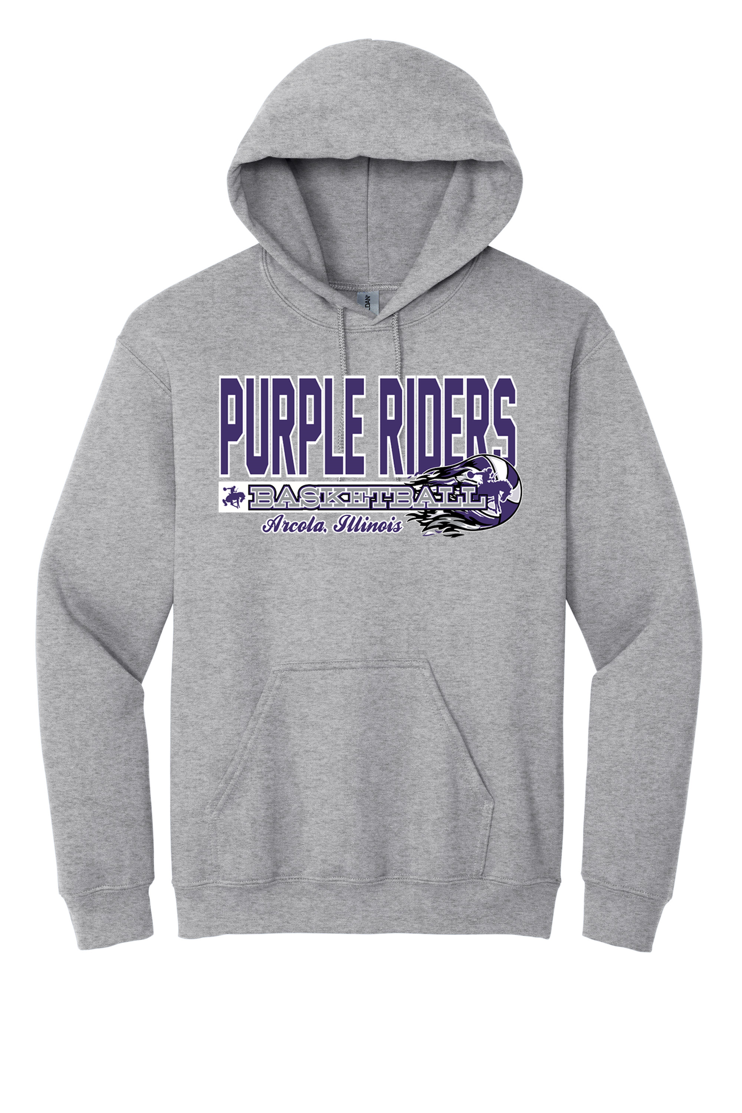 Arcola - Basketball - Design 03 -  Hooded Sweatshirt - Gildan 18500