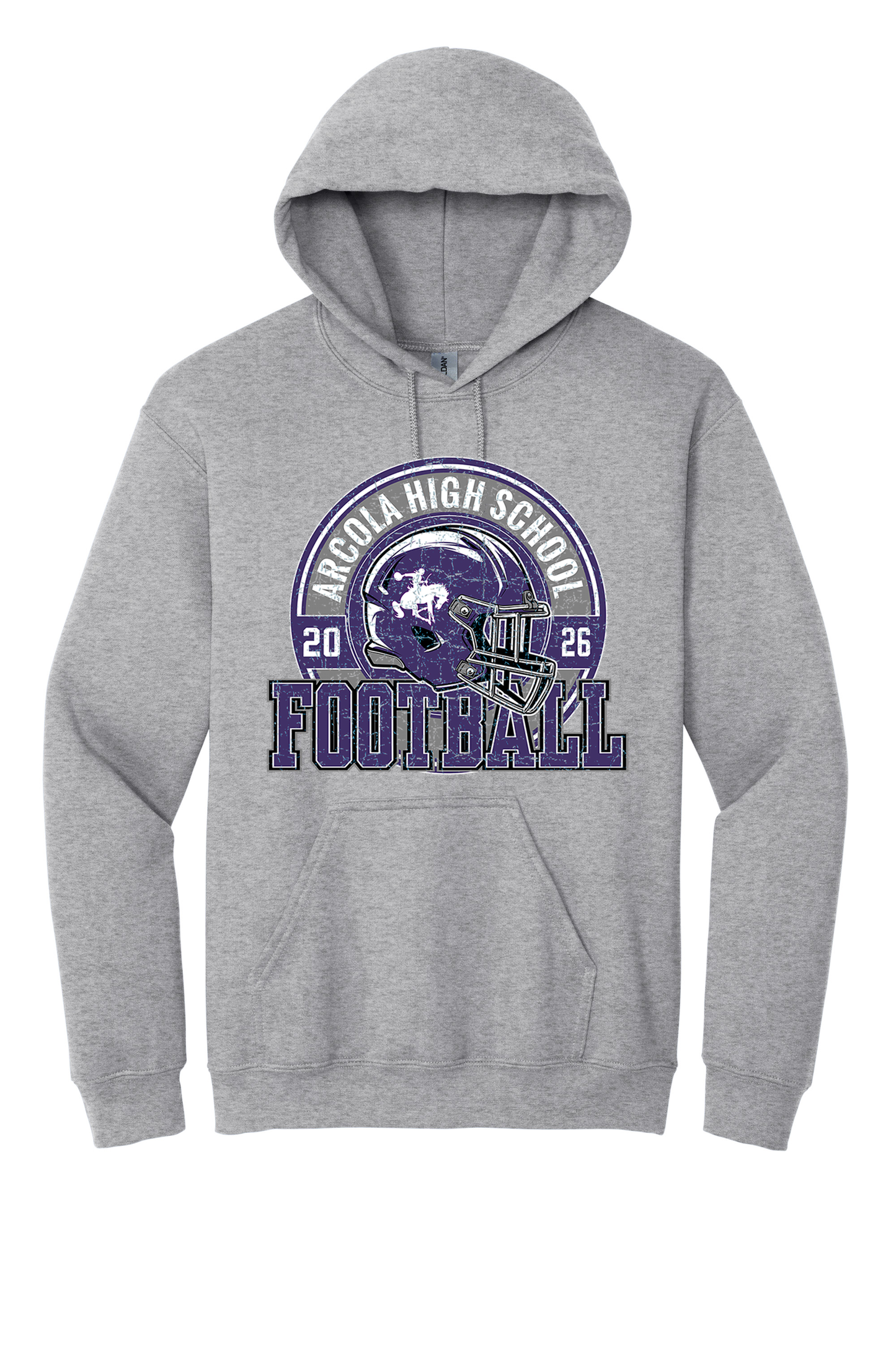 Arcola - Football - Design 02 -  Hooded Sweatshirt - Gildan 18500