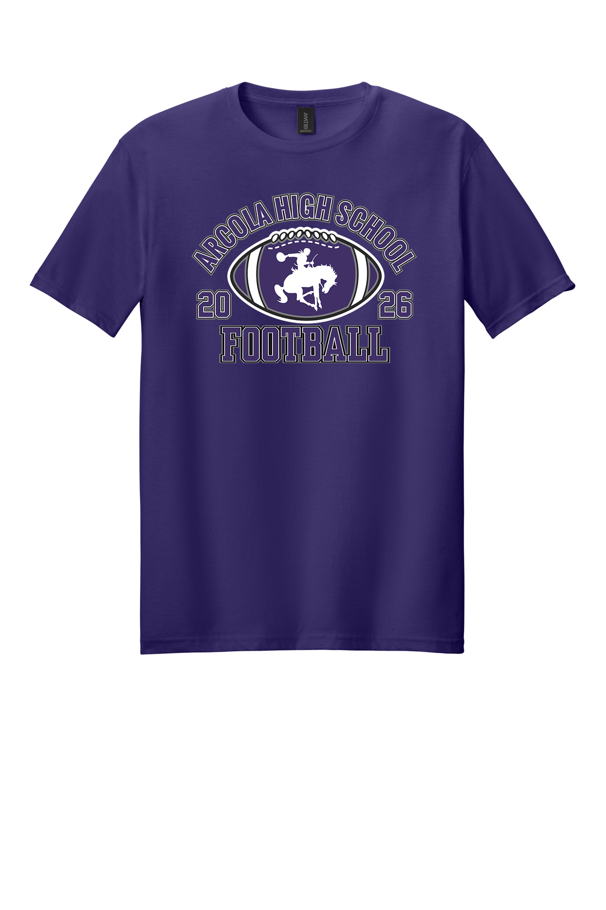 Arcola Football Design 03 Toddler T-shirt - Team Purple