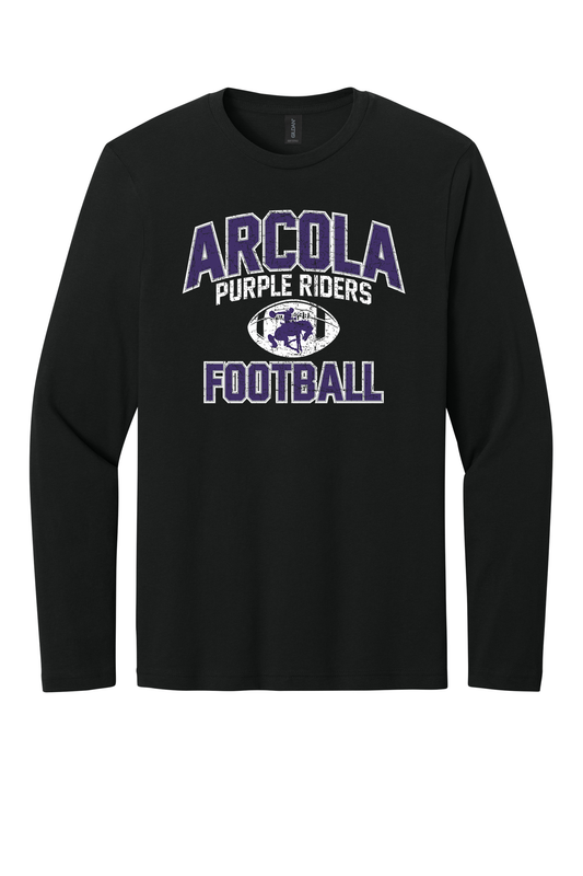 Arcola - Football - Design 01 -  Long Sleeve T - Gildan 64400