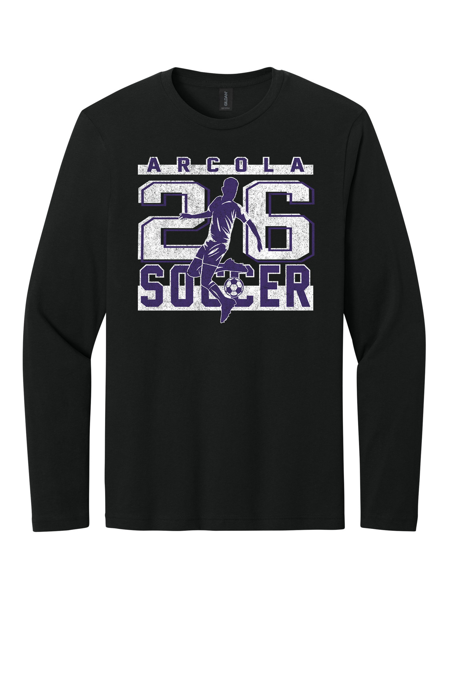 Arcola - Soccer - Design 02 -  Long Sleeve T - Gildan 64400