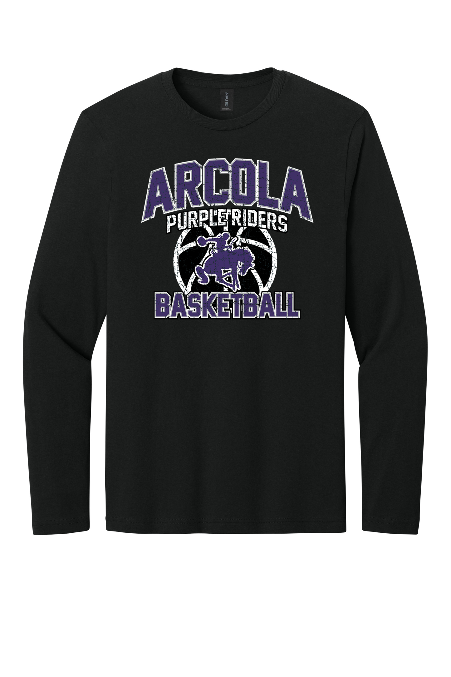 Arcola - Basketball - Design 01 -  Long Sleeve T - Gildan 64400