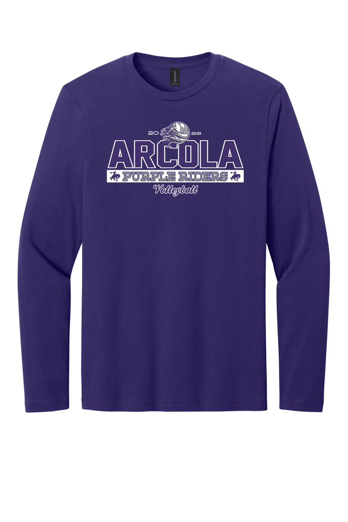 Arcola - Volleyball - Design 01 -  Long Sleeve T - Gildan 64400