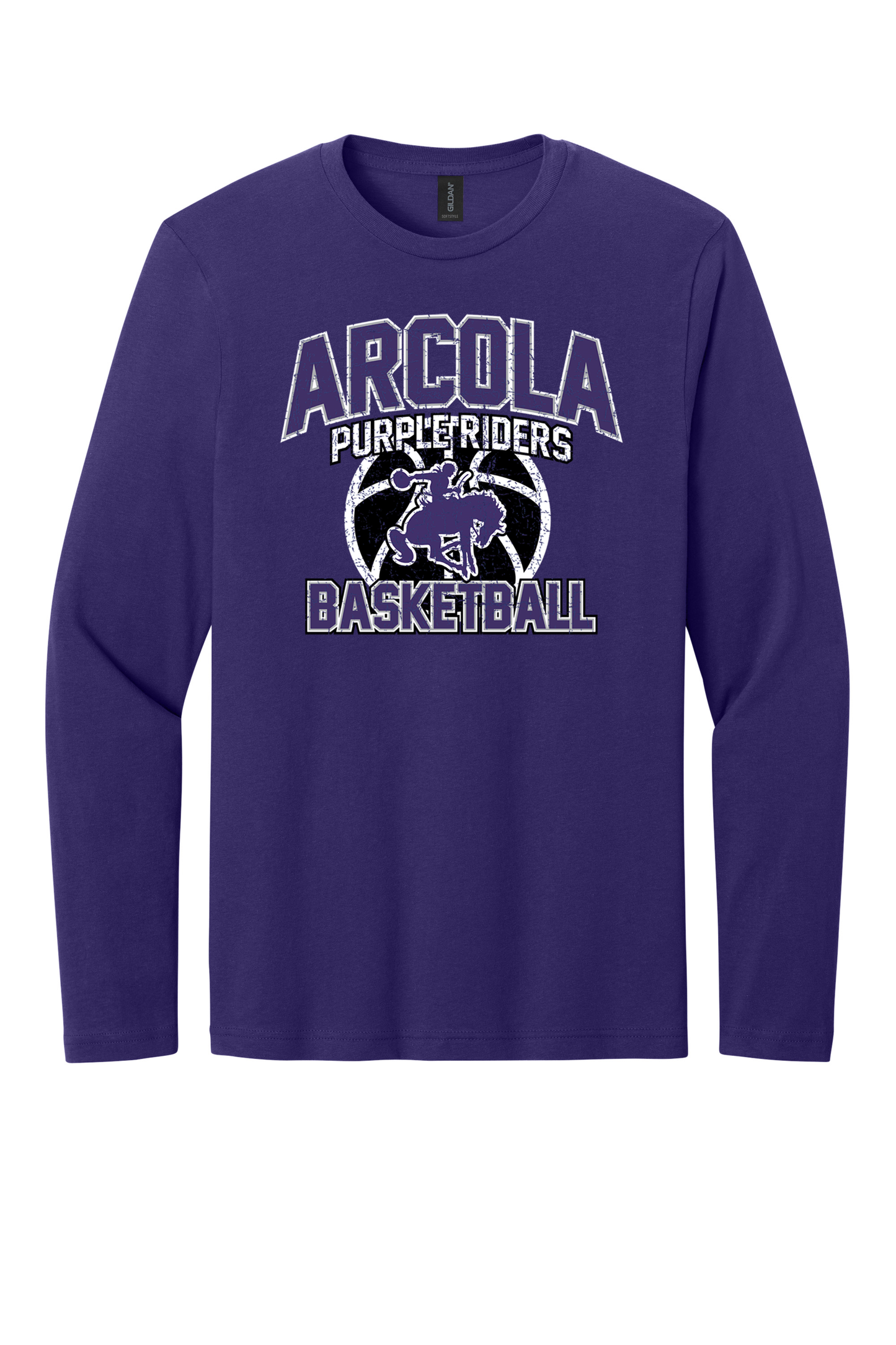 Arcola - Basketball - Design 01 -  Long Sleeve T - Gildan 64400