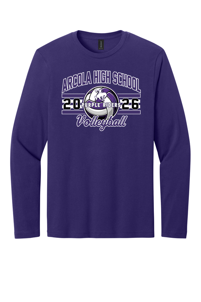 Arcola - Volleyball - Design 03 -  Long Sleeve T - Gildan 64400