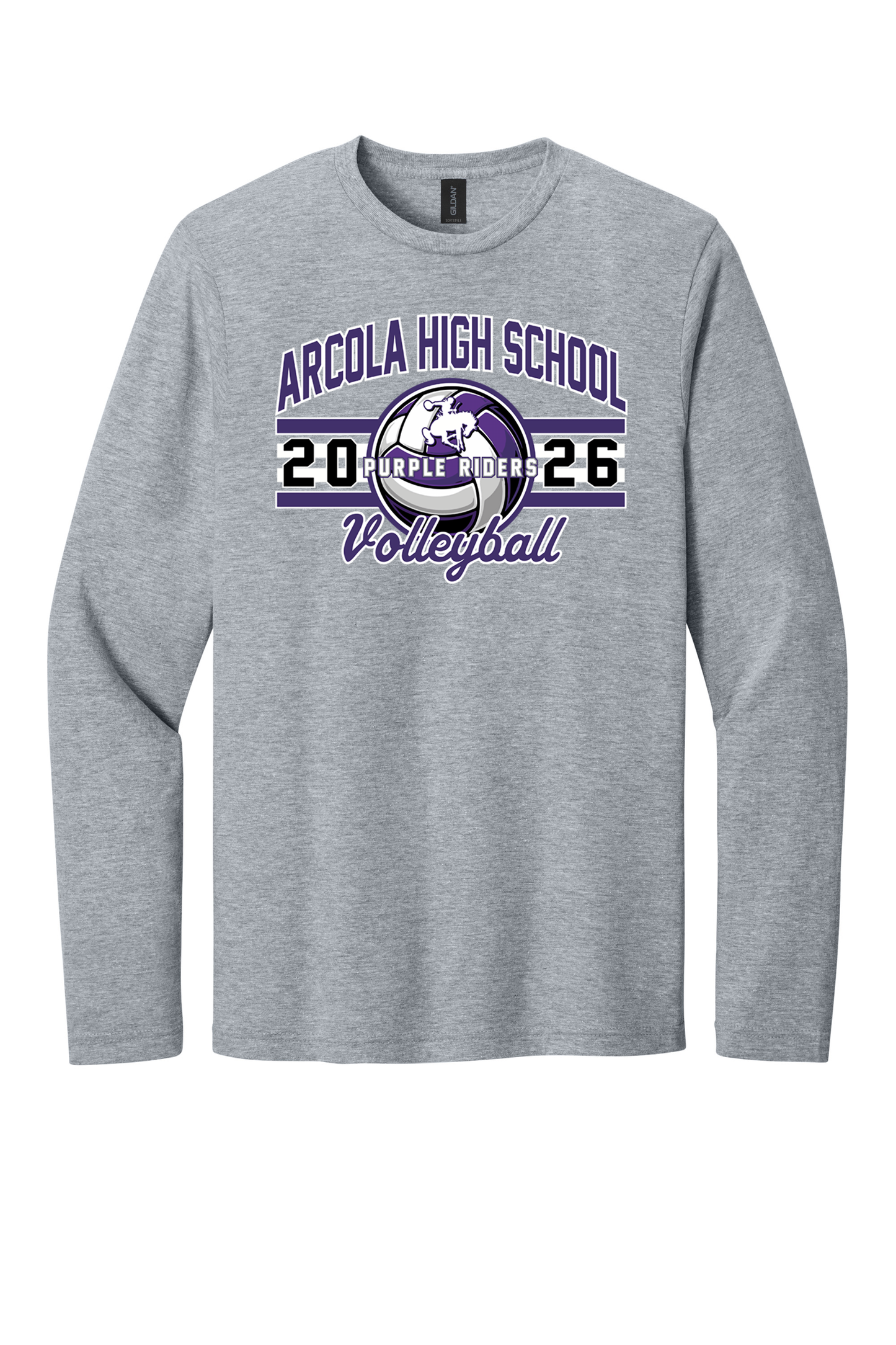 Arcola - Volleyball - Design 03 -  Long Sleeve T - Gildan 64400