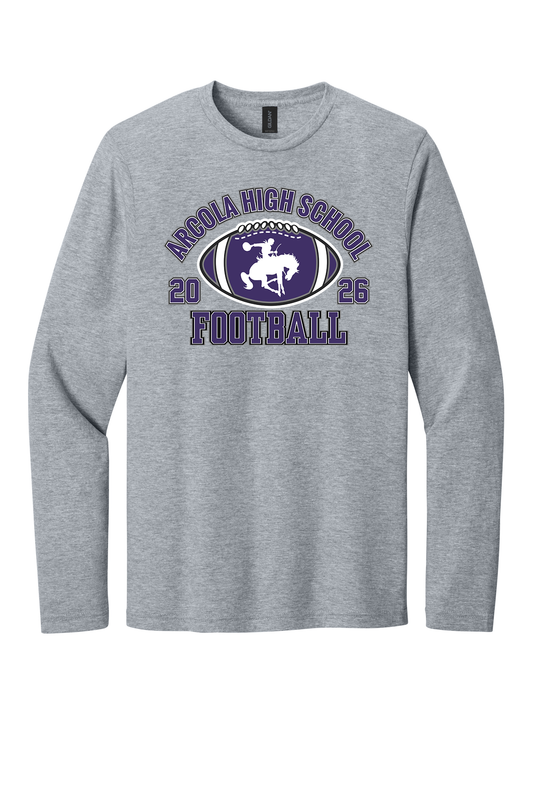 Arcola - Football - Design 03 -  Long Sleeve T - Gildan 64400