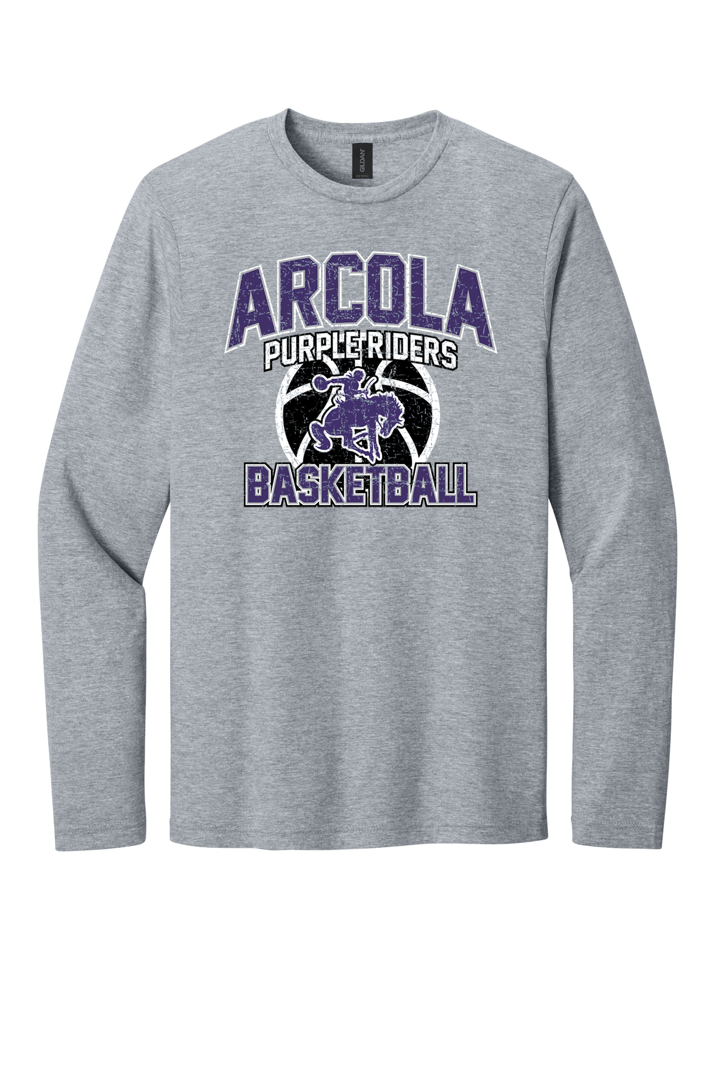 Arcola - Basketball - Design 01 -  Long Sleeve T - Gildan 64400
