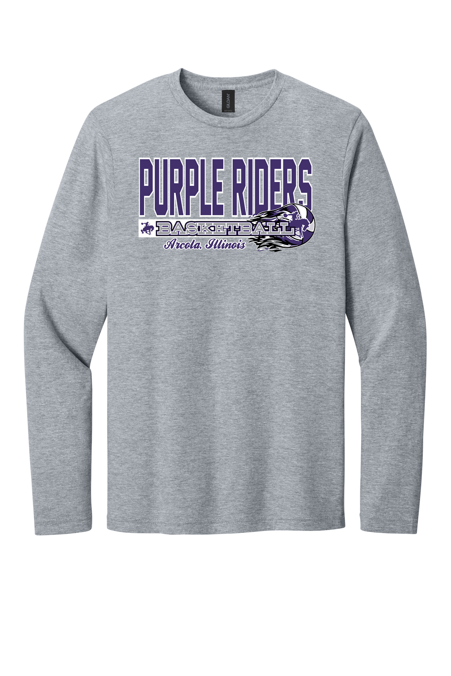 Arcola - Basketball - Design 03 -  Long Sleeve T - Gildan 64400