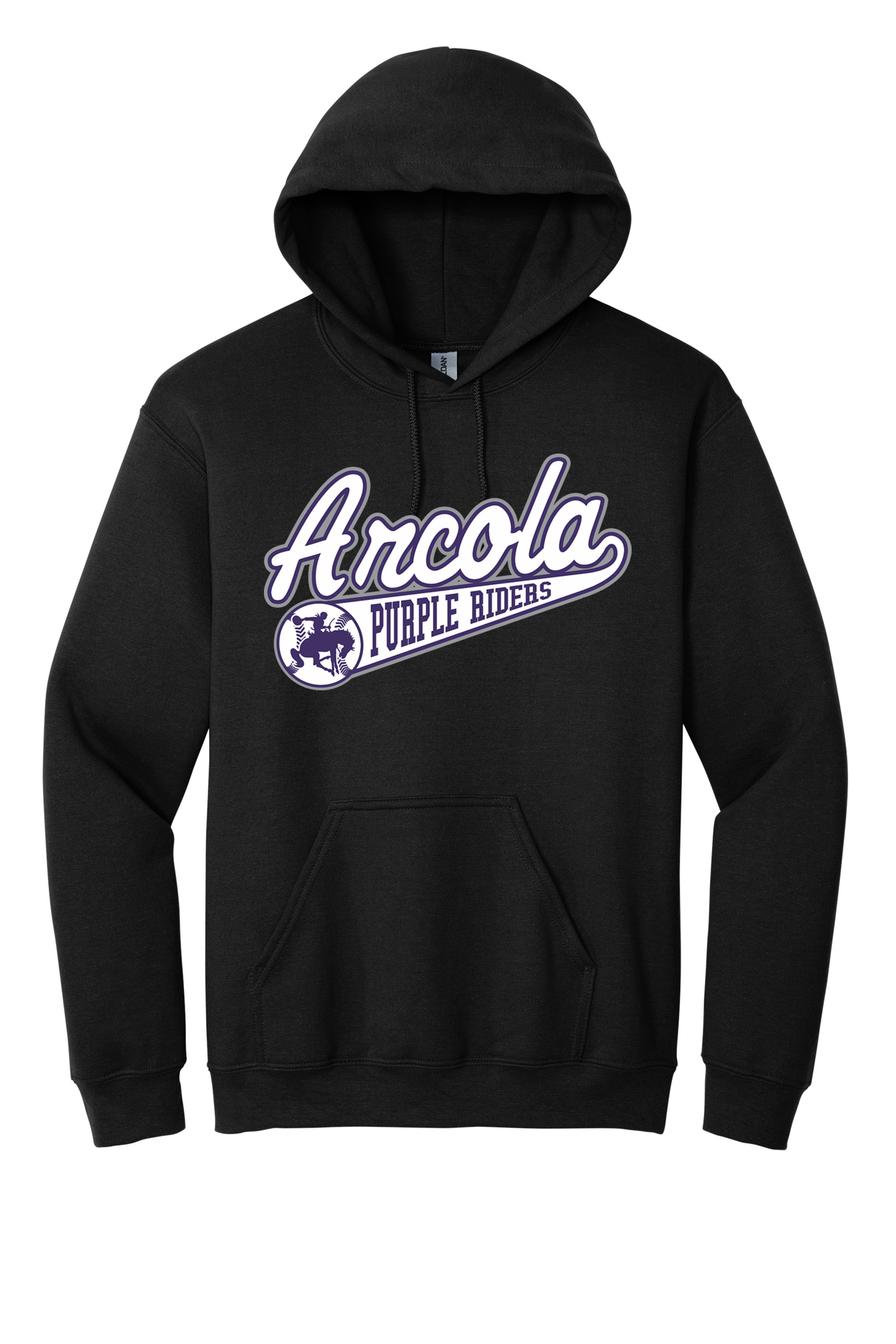 Arcola - Baseball - Design 01 -  Hooded Sweatshirt - Gildan 18500