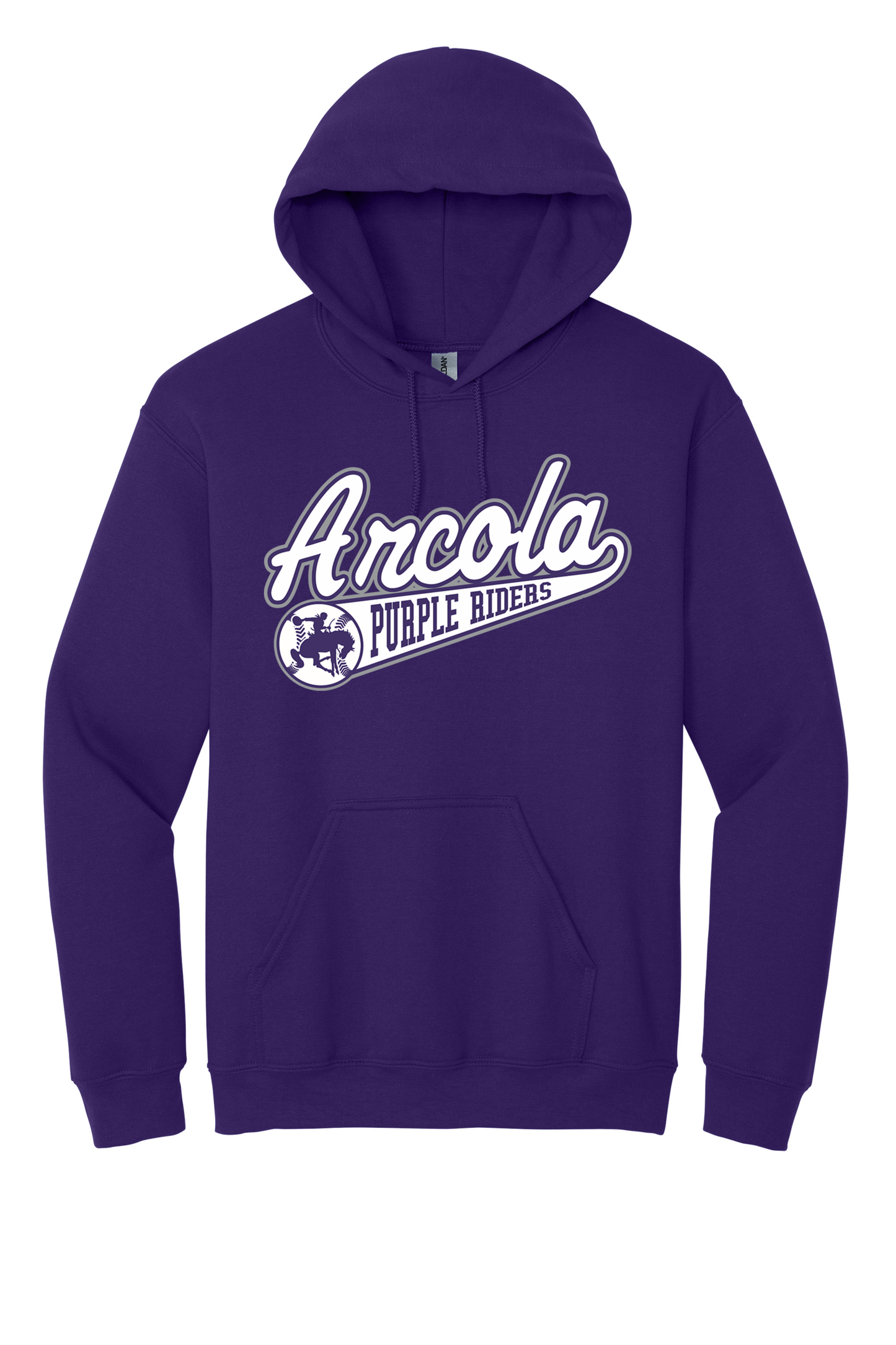 Arcola - Baseball - Design 01 -  Hooded Sweatshirt - Gildan 18500