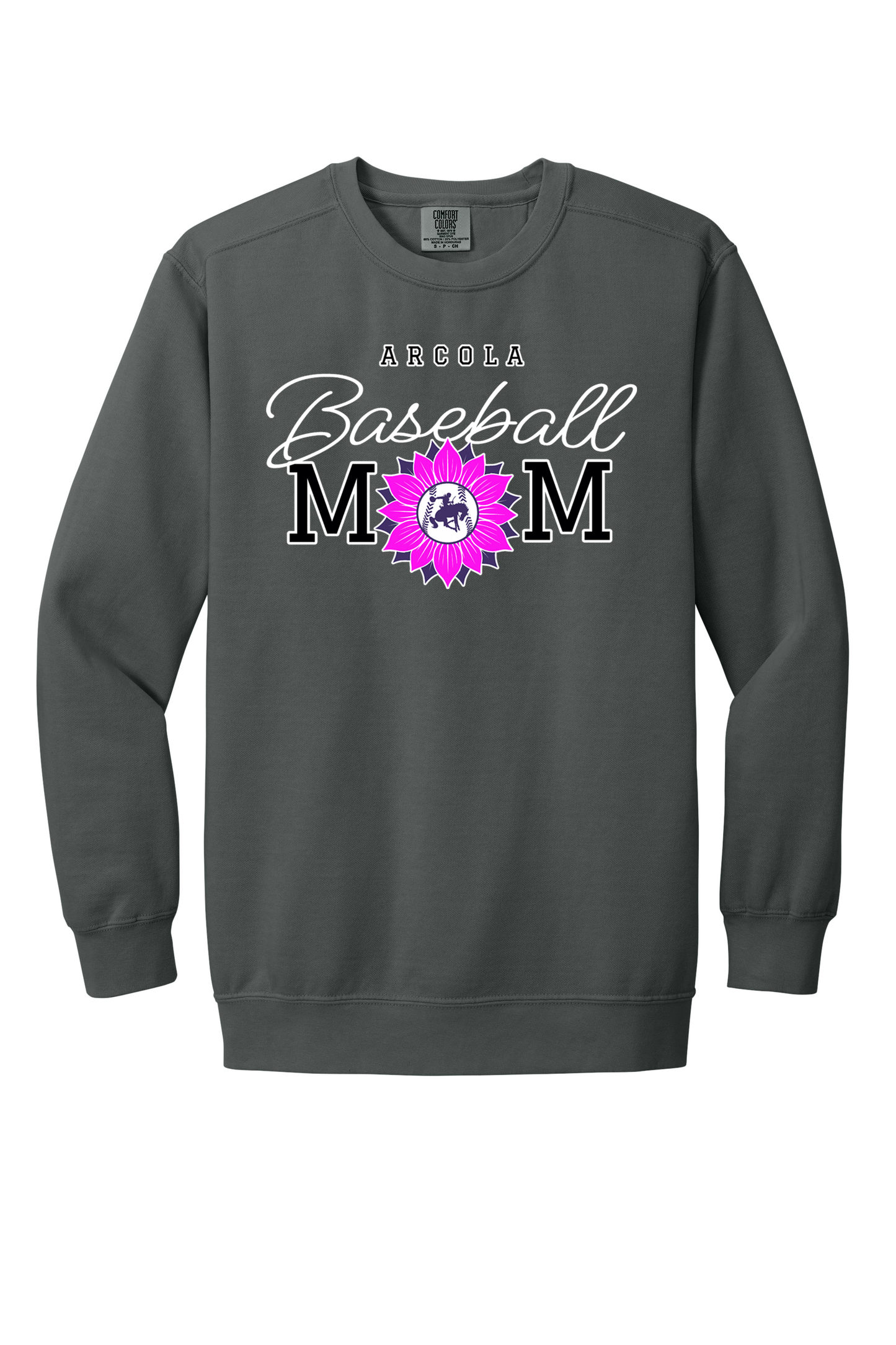 Arcola - Baseball - Design 02 -  Crewneck Sweatshirt - Comfort Color 1566
