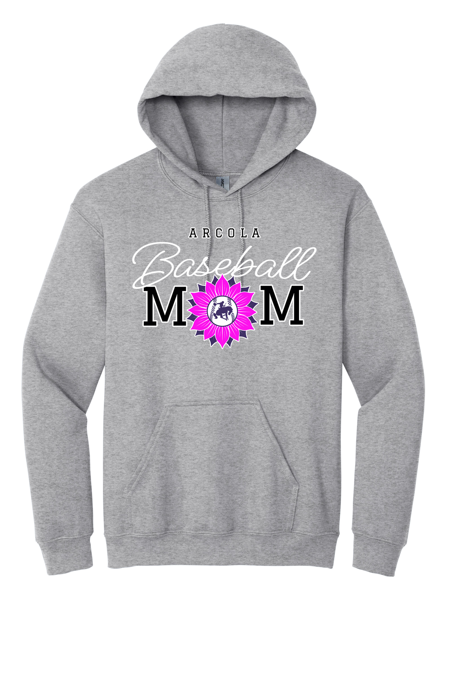 Arcola - Baseball - Design 02 -  Hooded Sweatshirt - Gildan 18500