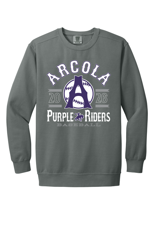 Arcola - Baseball - Design 04 -  Crewneck Sweatshirt - Comfort Color 1566
