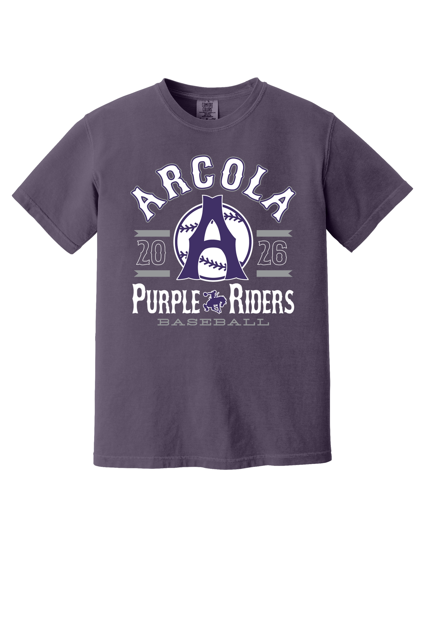 Arcola - Baseball - Design 04 -  T-shirt - Comfort Color 1717