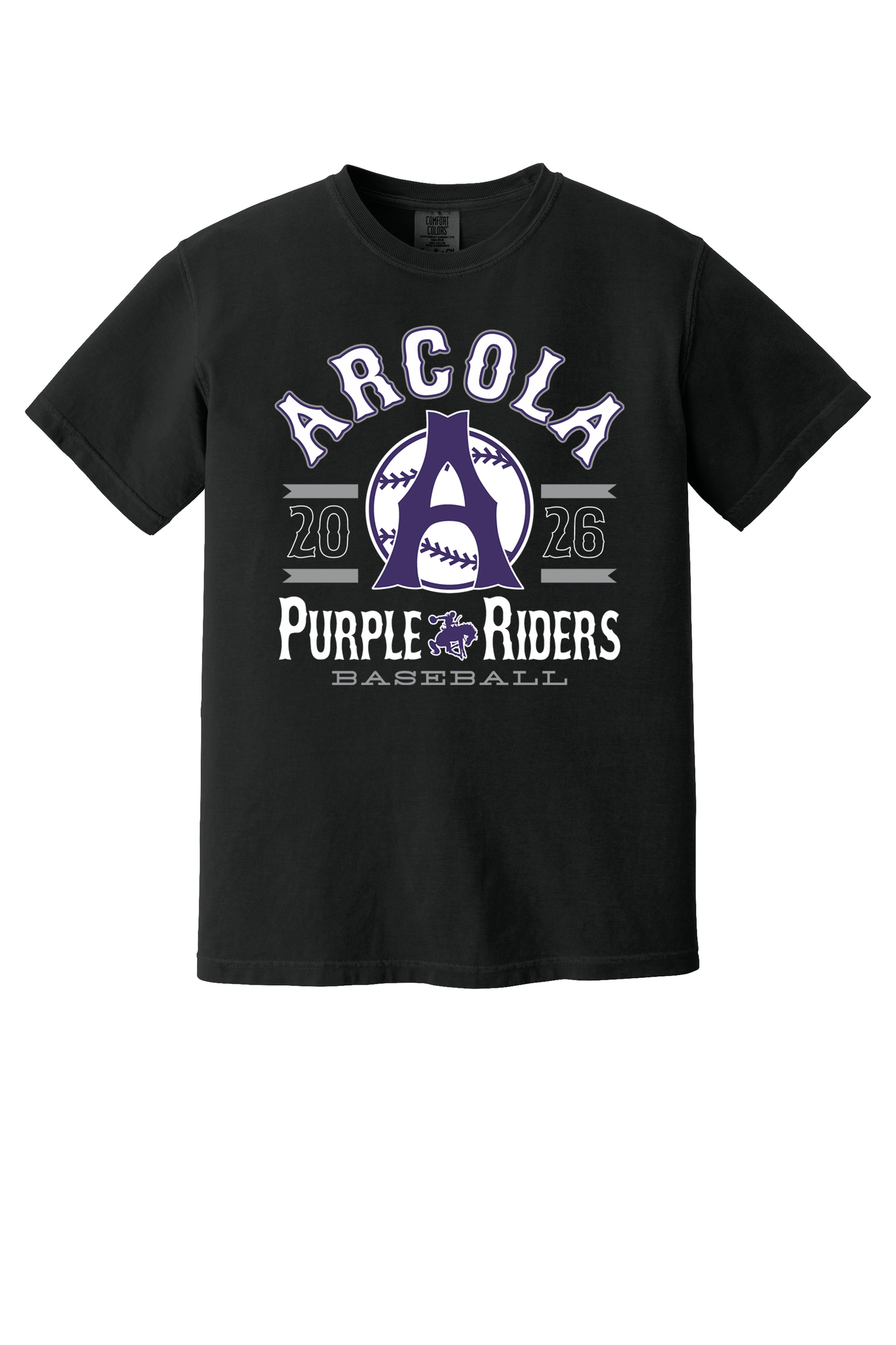 Arcola - Baseball - Design 04 -  T-shirt - Comfort Color 1717