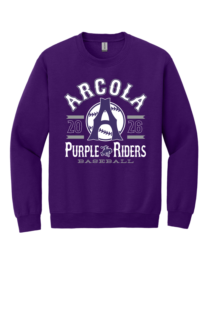 Arcola - Baseball - Design 04 -  Crewneck Sweatshirt - Gildan 18000