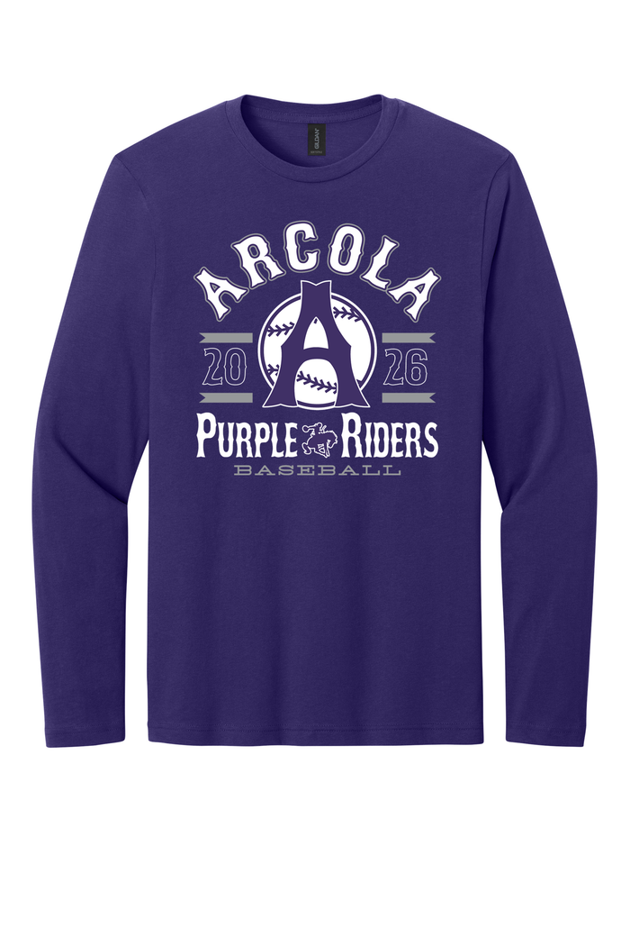Arcola - Baseball - Design 04 -  Long Sleeve T - Gildan 64400