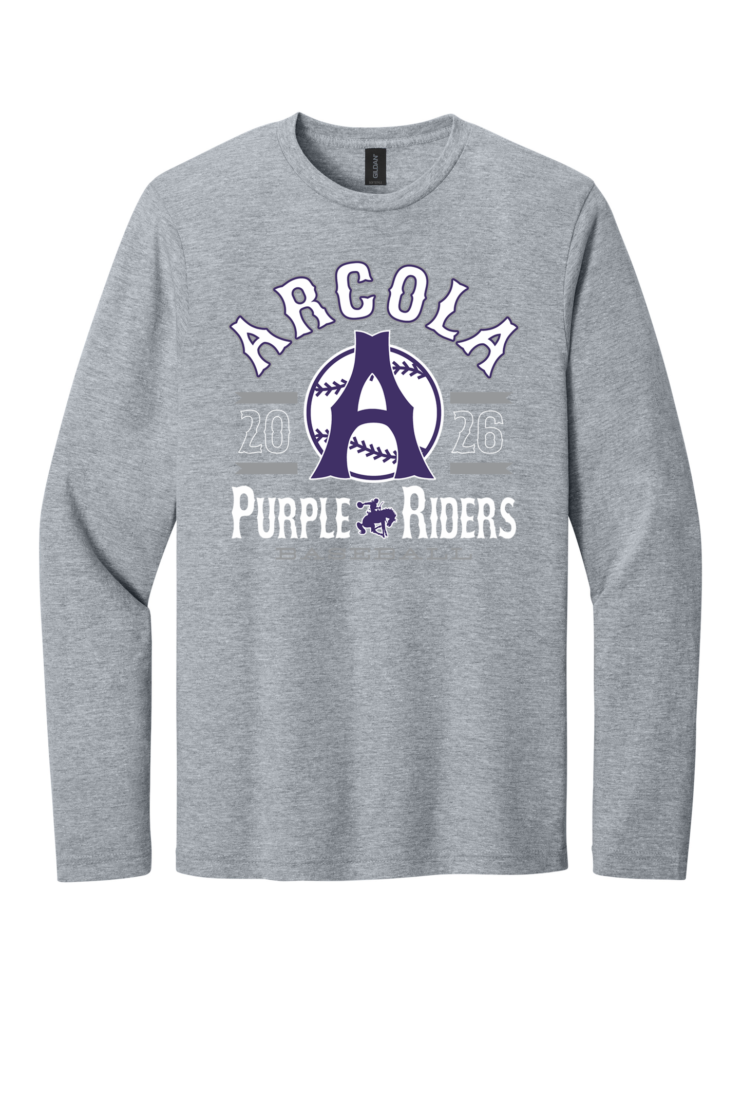 Arcola - Baseball - Design 04 -  Long Sleeve T - Gildan 64400