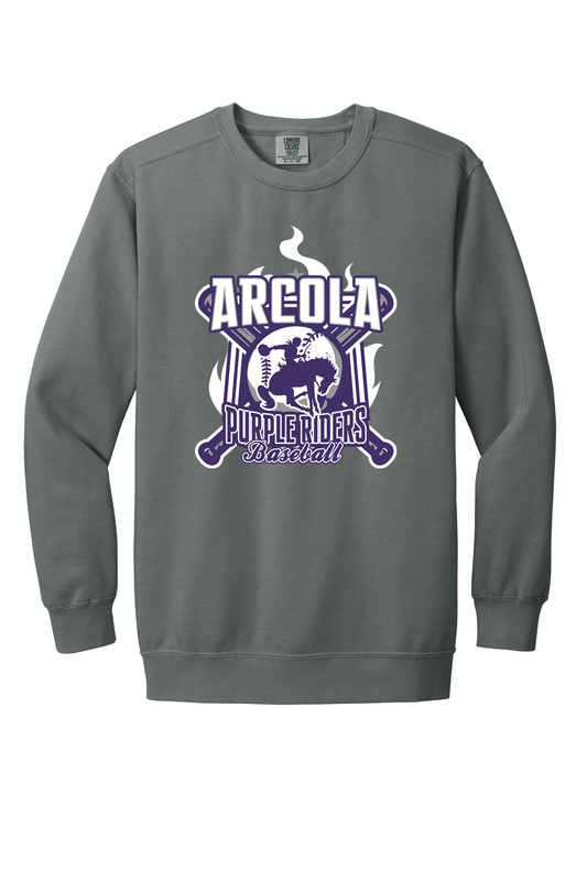 Arcola - Baseball - Design 05 -  Crewneck Sweatshirt - Comfort Color 1566