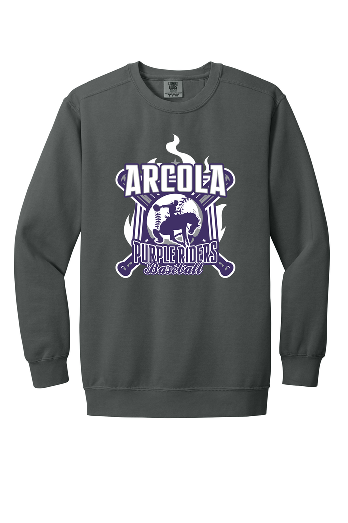 Arcola - Baseball - Design 05 -  Crewneck Sweatshirt - Comfort Color 1566