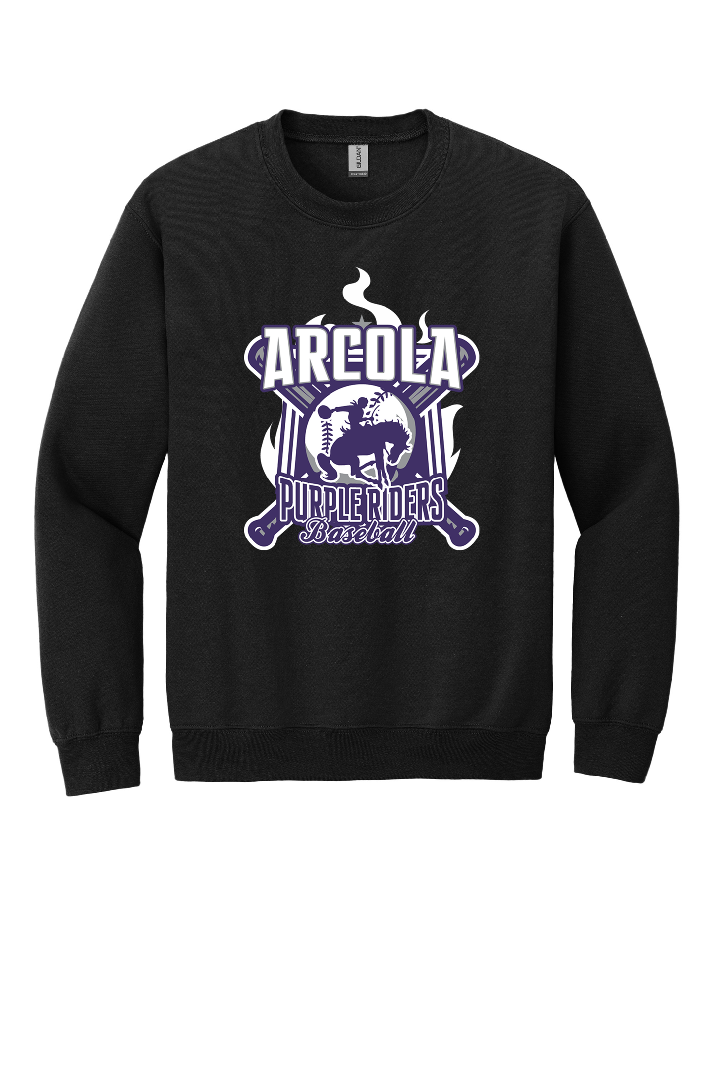 Arcola - Baseball - Design 05 -  Crewneck Sweatshirt - Gildan 18000