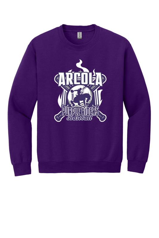 Arcola - Baseball - Design 05 -  Crewneck Sweatshirt - Gildan 18000
