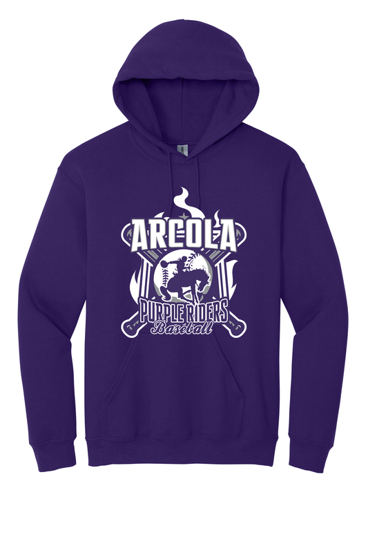 Arcola - Baseball - Design 05 -  Hooded Sweatshirt - Gildan 18500