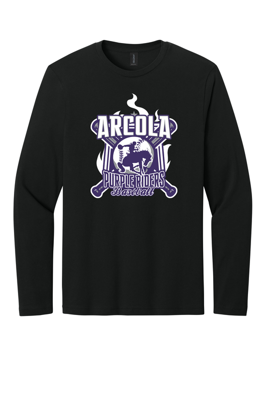 Arcola - Baseball - Design 05 -  Long Sleeve T - Gildan 64400
