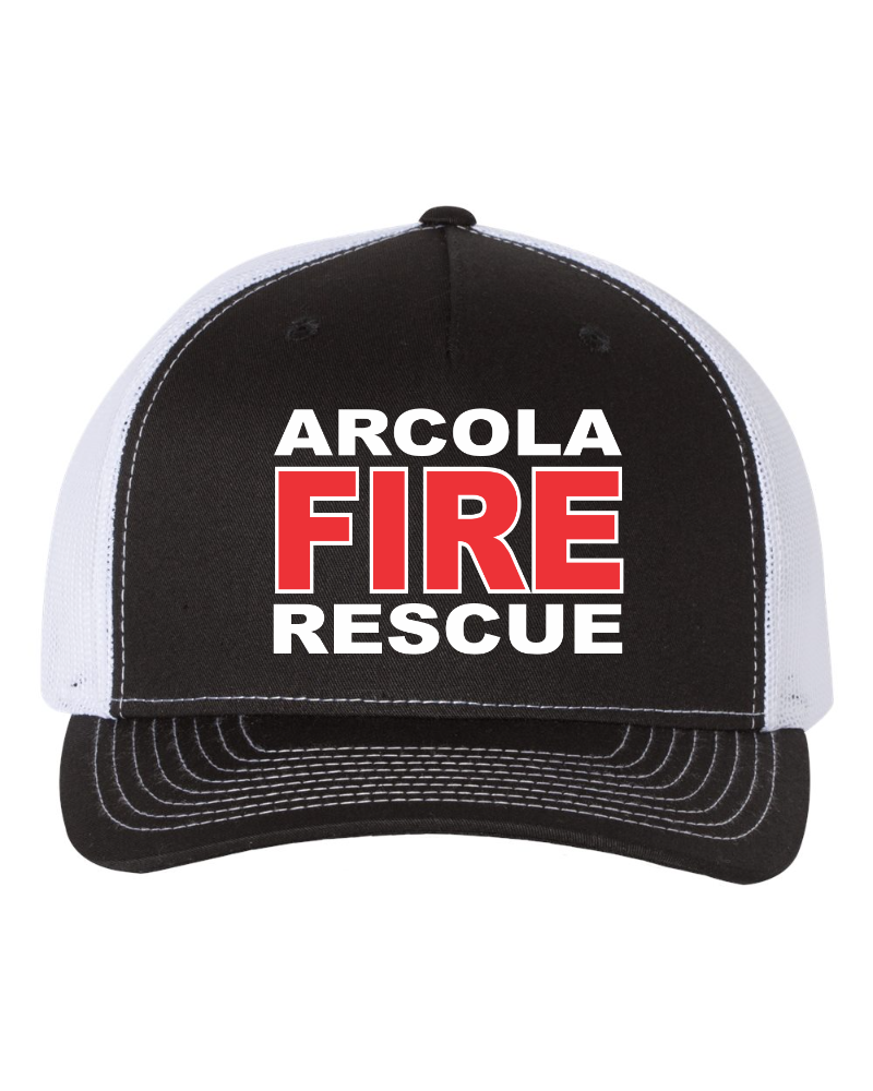 Arcola Fire Department - Richardson 5 Panel - Mesh / Snap Back Cap - 112FP