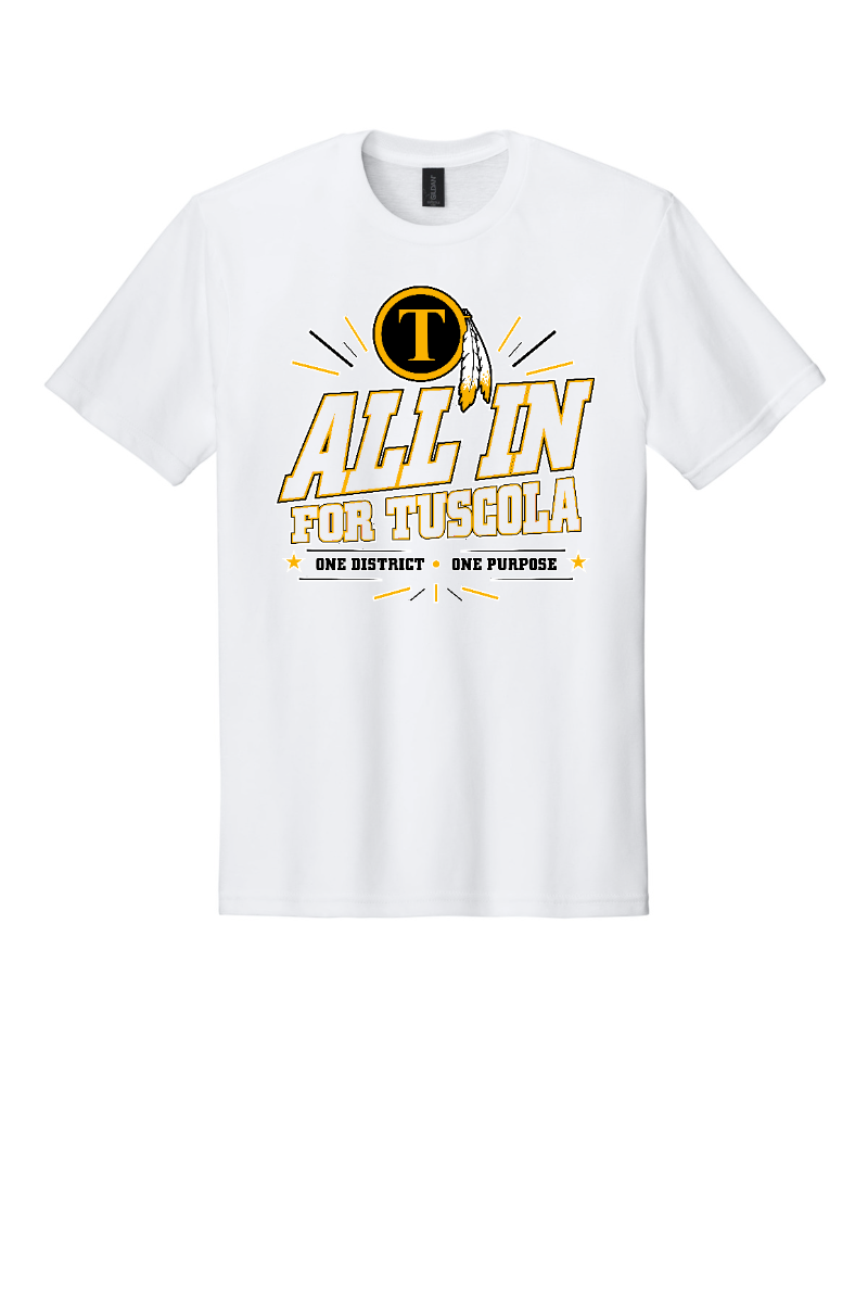 Tuscola CUSD 301 Staff shirt - White - front