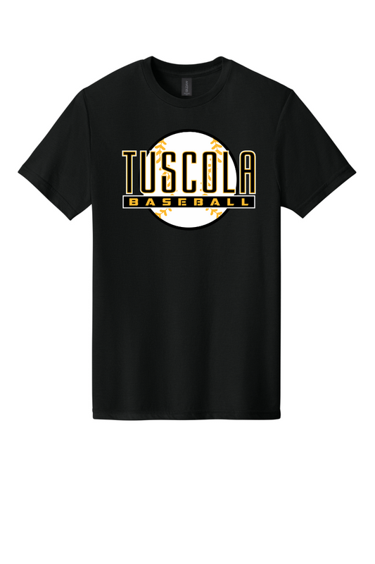 Tuscola Hornets Baseball Youth Gildan Softstyle CVC Tee - Ball Logo