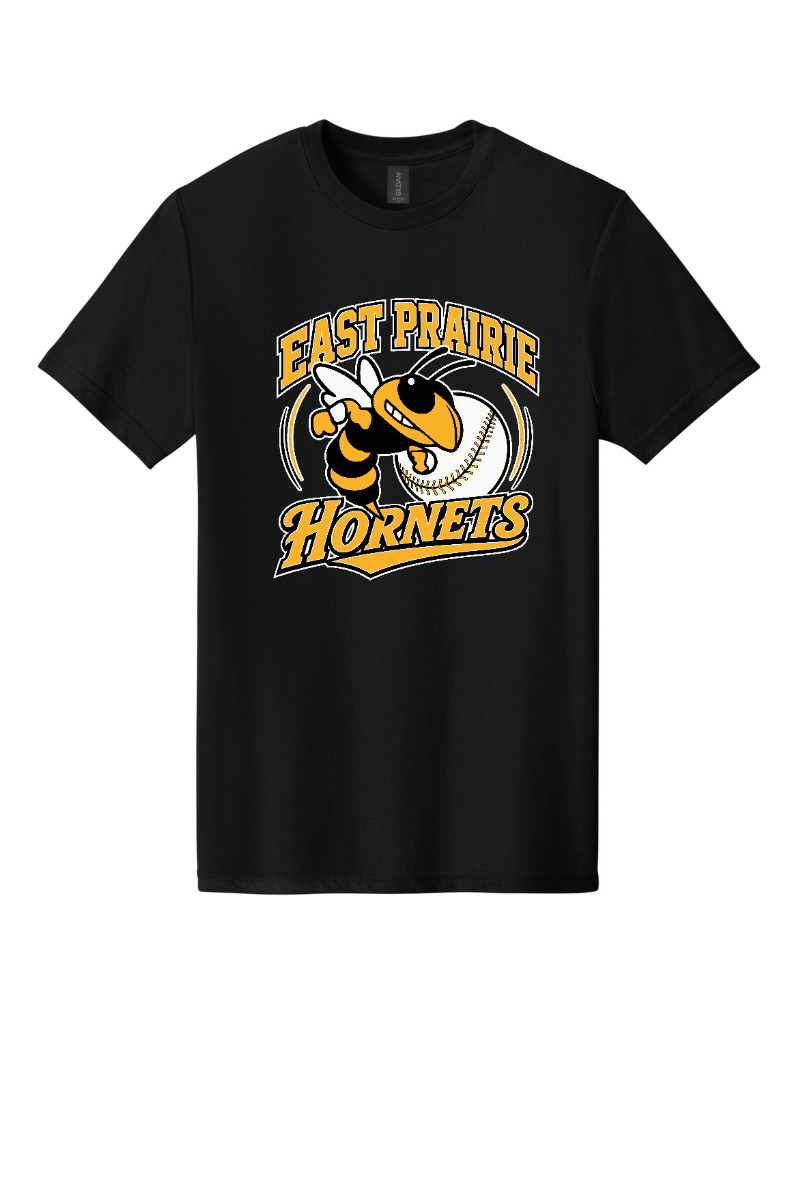 Tuscola Hornets Baseball Youth Gildan Softstyle CVC Tee - Hornet Logo