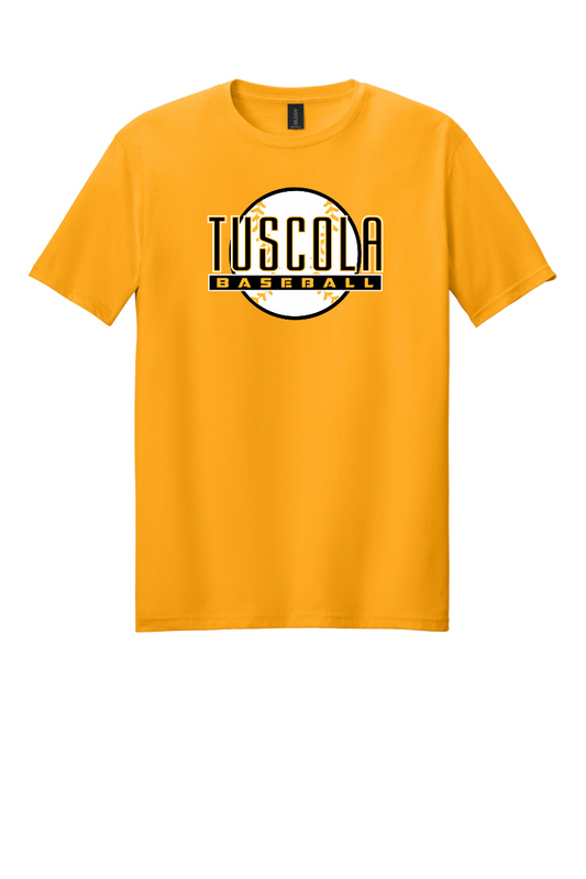Tuscola Baseball 2026 Gildan 64000 Ball Logo - Gold
