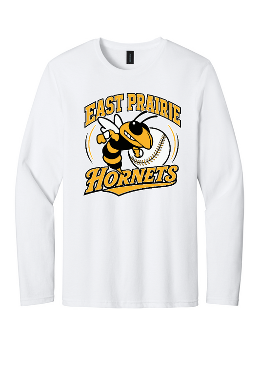 Tuscola Hornets Baseball 2026 - Gildan Softstyle Long Sleeve T-Shirt - Hornet Logo - 64400