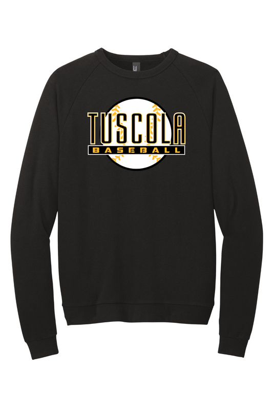 Tuscola Hornets Baseball 2026 - District Perfect Tri Fleece Crewneck Sweatshirt - Ball Logo - DT1304