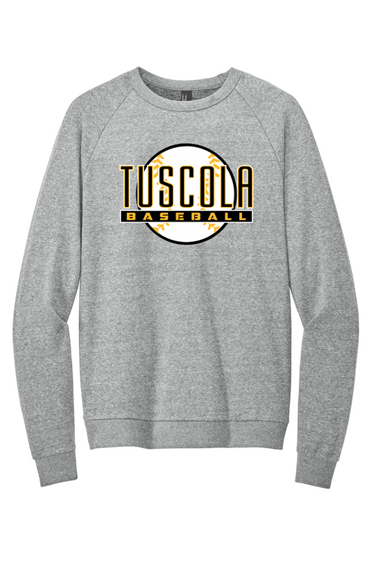 Tuscola Hornets Baseball 2026 - District Perfect Tri Fleece Crewneck Sweatshirt - Ball Logo - DT1304