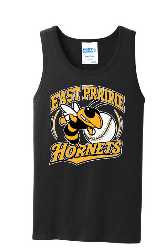Tuscola Hornets Baseball 2026 - Port & Co Core Cotton Tank Top - Hornet Logo - PC54TT