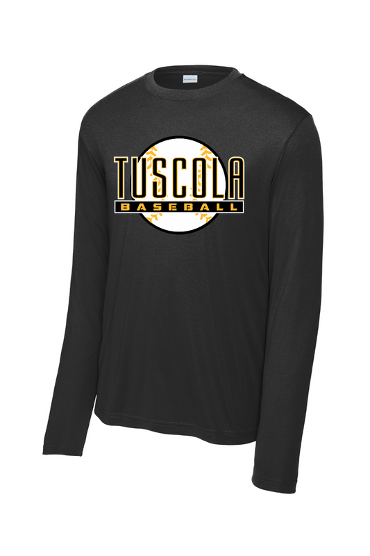 Tuscola Hornets Baseball 2026 Youth Sport-Tek L/S PosiCharge Competitor Tee Ball Logo YST350LS