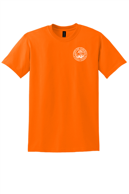 Tuscola Public Works DryBlend T-Shirt 8000 - front, city seal left chest