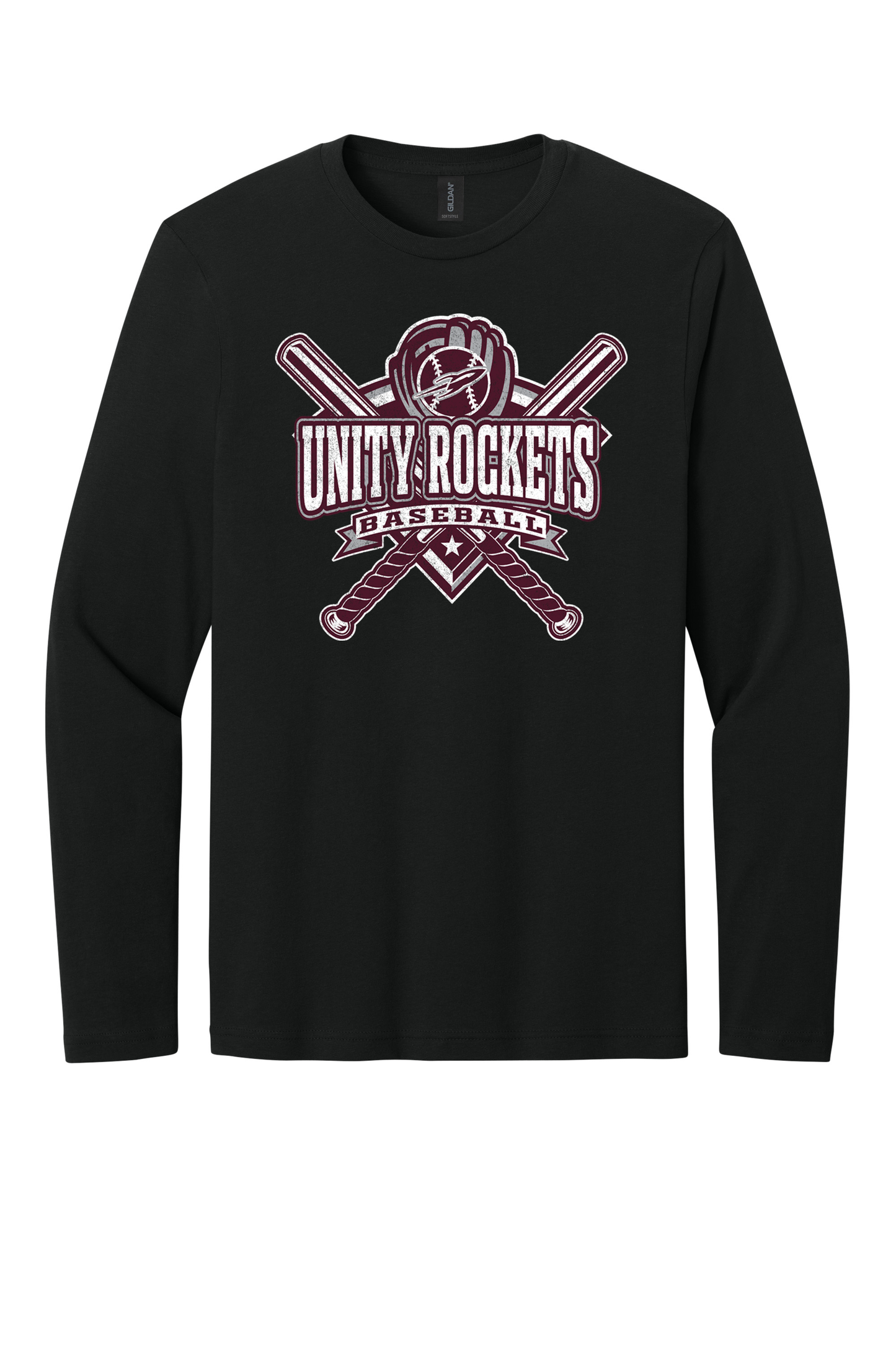 Unity - Baseball - Design 03 -  Long Sleeve T - Gildan 64400 - Black
