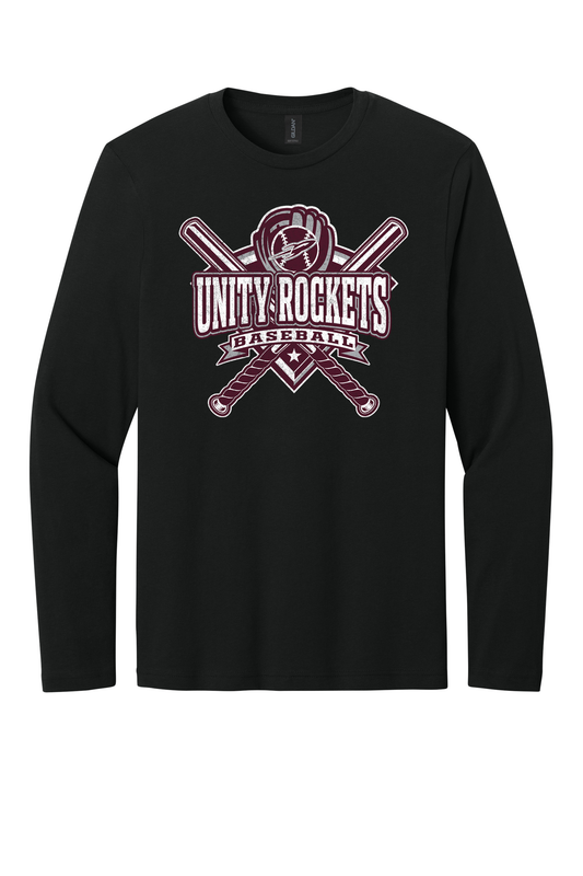 Unity - Baseball - Design 03 -  Long Sleeve T - Gildan 64400 - Black