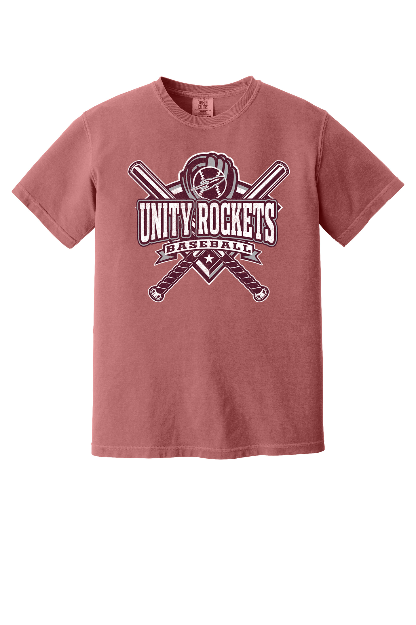 Unity - Baseball - Design 03 -  T-shirt - Comfort Color 1717 - Crimson
